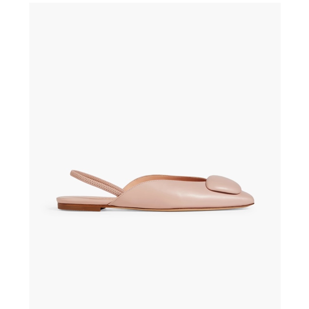 Rupert Sanderson los embellished leather slingback flats
